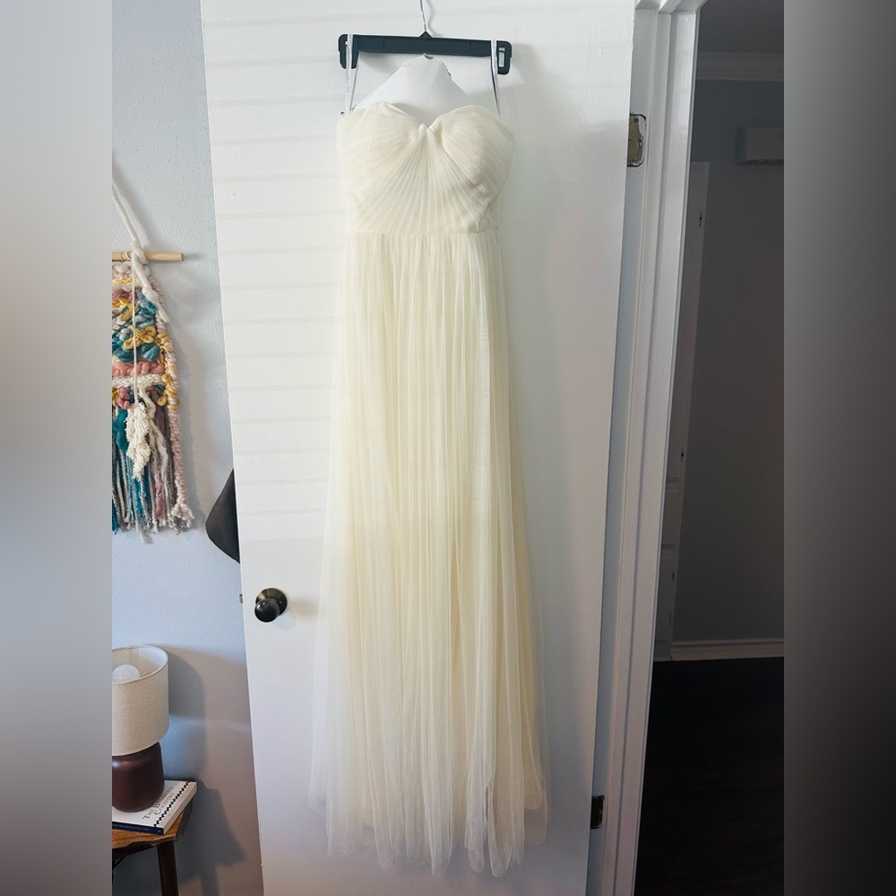 Jenny Yoo Mira Convertible Cream Dress